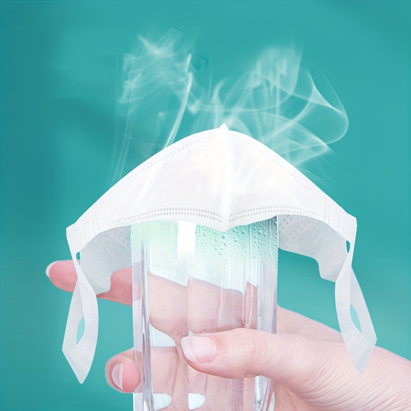 10pcs Disposable 3D Protective Mask Solid Breathable Dustproof Mask