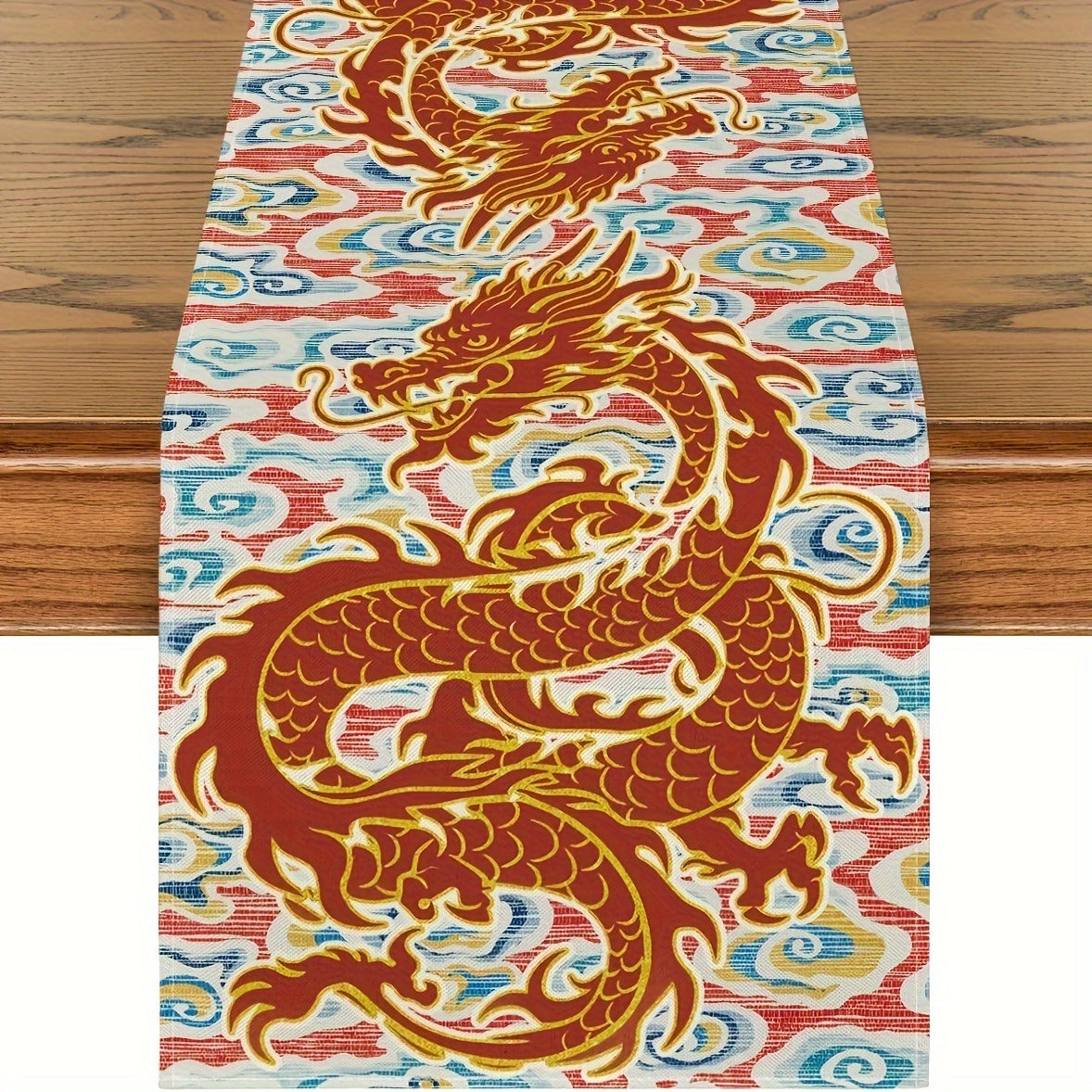 TEMU 1 pieza, de Mesa del del Chino 2024 con Propicias, Decoración de Mesa para el , Festival de e Invierno, Decoración para Fiestas en el Hogar