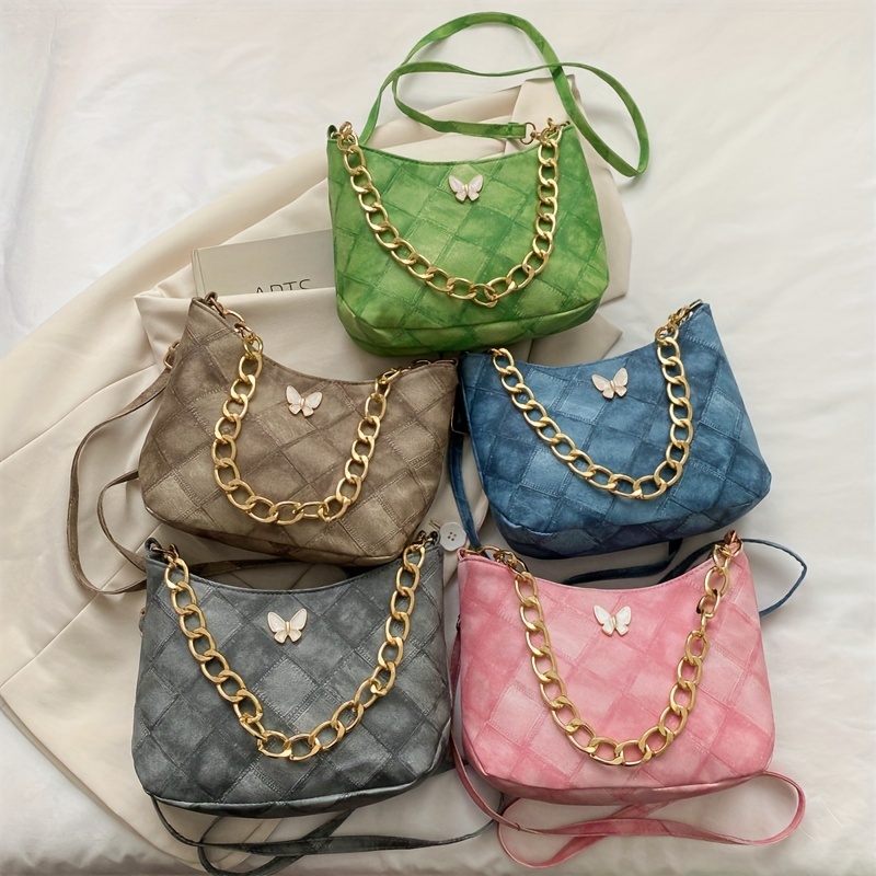 PU Leather Shoulder Bag with Elegant Lock Decoration Handbags Ladies Luxury  Small Flap Crossbody Bags Adjustable Shoulder Belt for Women & Ladies