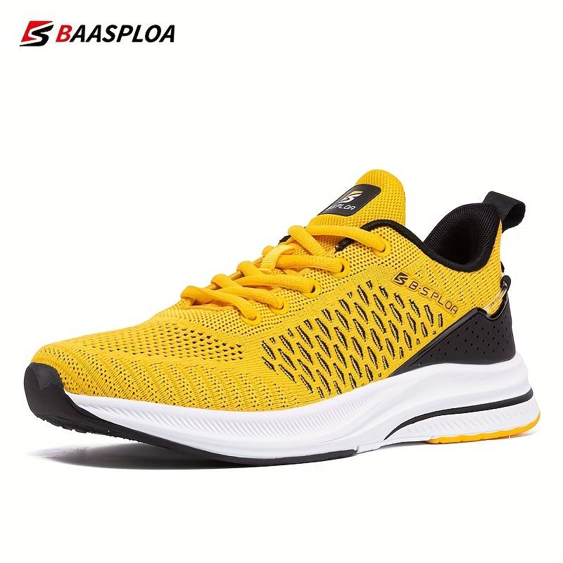 Baasploa Mens Running Shoes Lightweight Shock Absorption Waterproof ...
