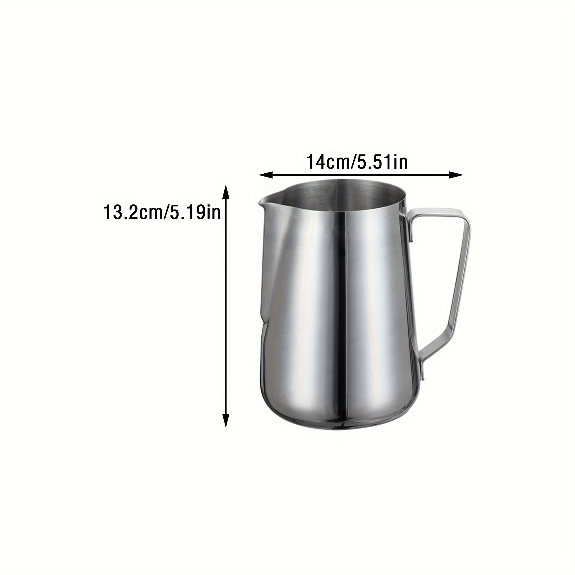 Milk Frothing Pitcher Cup With Scale Steaming Pitcher - Temu