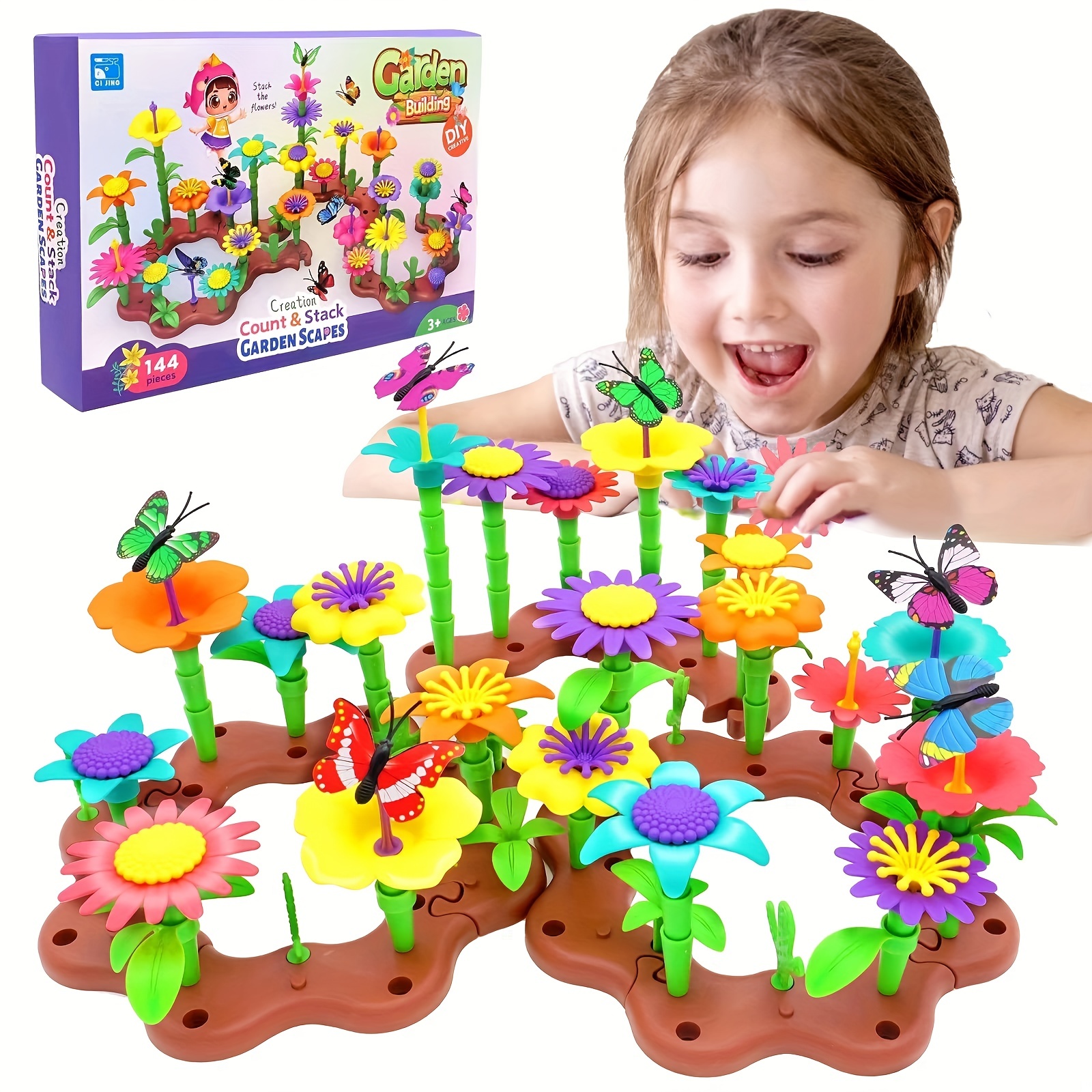 Ensemble de jouets de jardinage éducatifs pour tout-petits, jeu