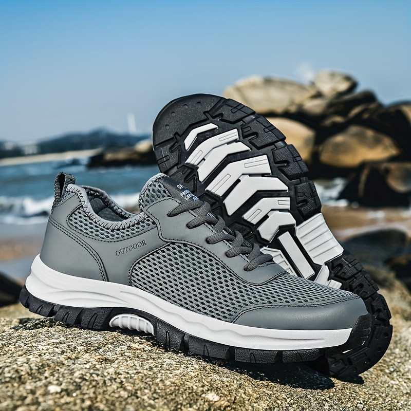 Men's Breathable Mesh Sneakers for Hiking Climbing