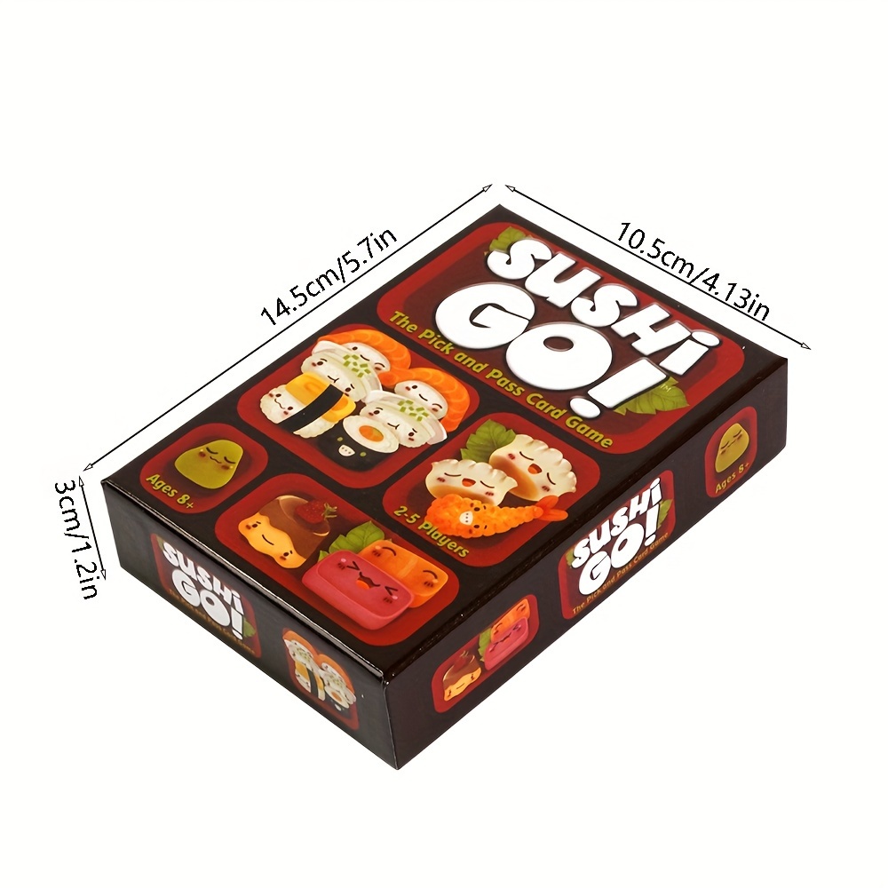 Sushi Go! Gioco Carte Pick And Pass Include 108 Carte Gioco - Temu Italy