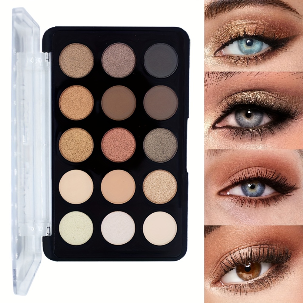 15-Color Eyeshadow Palette Matte Shimmer Finish Enhance Eye Makeup