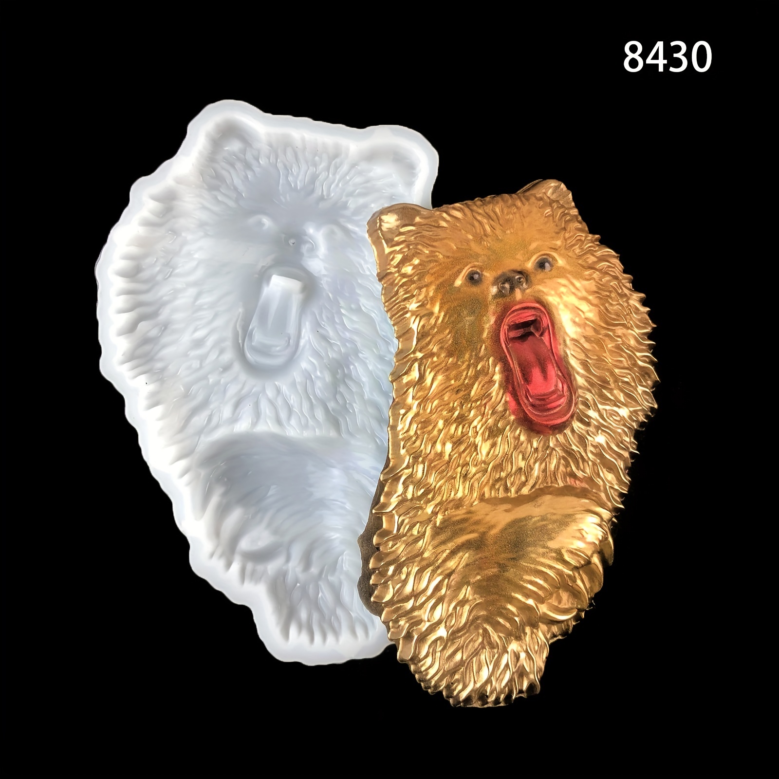 Bear Head Silicone Resin Molds Wall Hanging Epoxy Molds - Temu