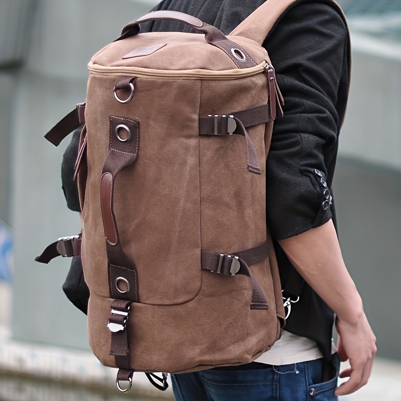 

Men's Retro Backpack, Trendy Casual Large Capacity Sports Travel Bag