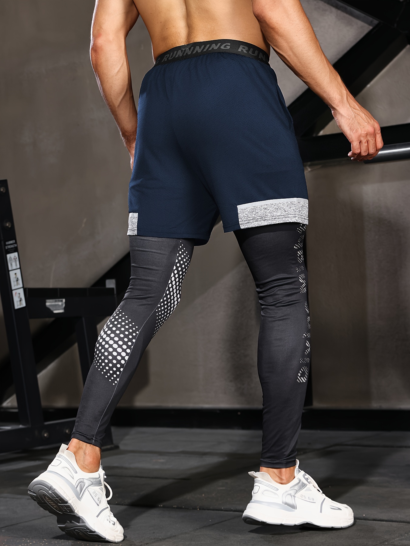 Pantalon Leggings de Entrenamiento para Hombre Capa Base de Compresión para  Gym