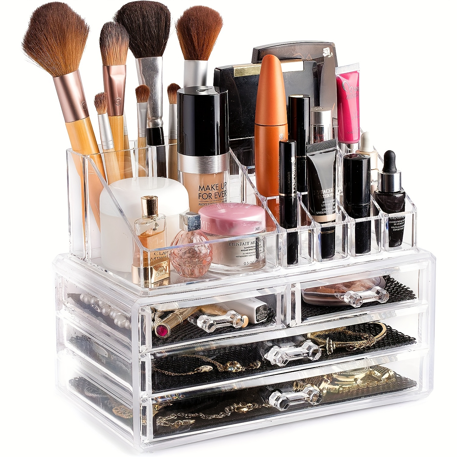 Organizador Maquillaje Clear Cosmetics Ahorro Espacio - Temu