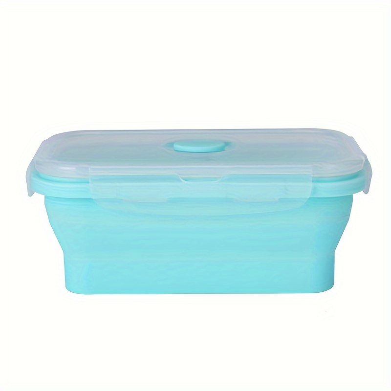 Silicone Lunch Box Folding Bowl Portable Outdoor Crisper - Temu