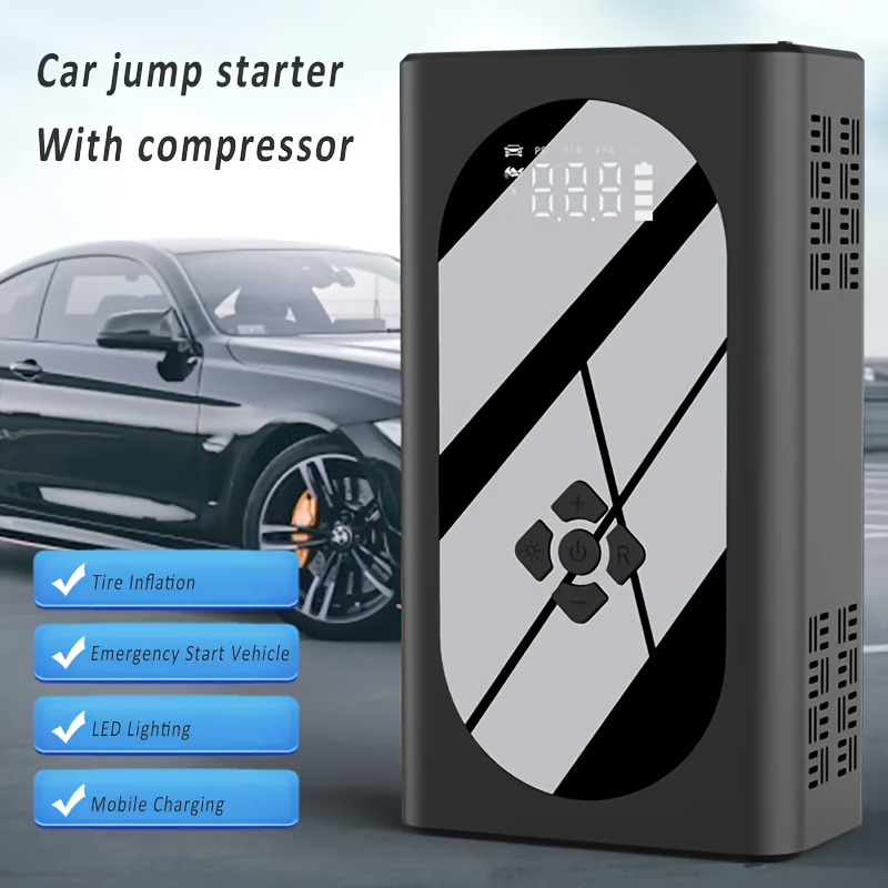 Car Jump Starter with Tire Inflator - Marvel Stores - Online Shopping  Mauritius