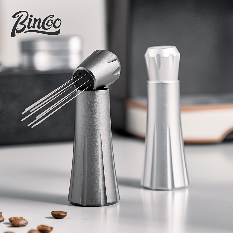 2 Piece Espresso Coffee Stirrer,WDT Tool Black & Silver Mini Whisk