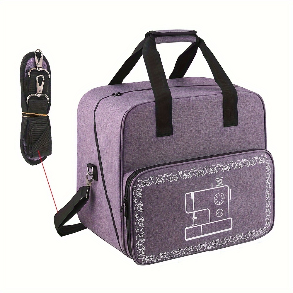 1 sac de machine à coudre portable, sac de rangement multifonctionnel pour  accessoires de couture, sac fourre-tout pour machine à coudre de grande