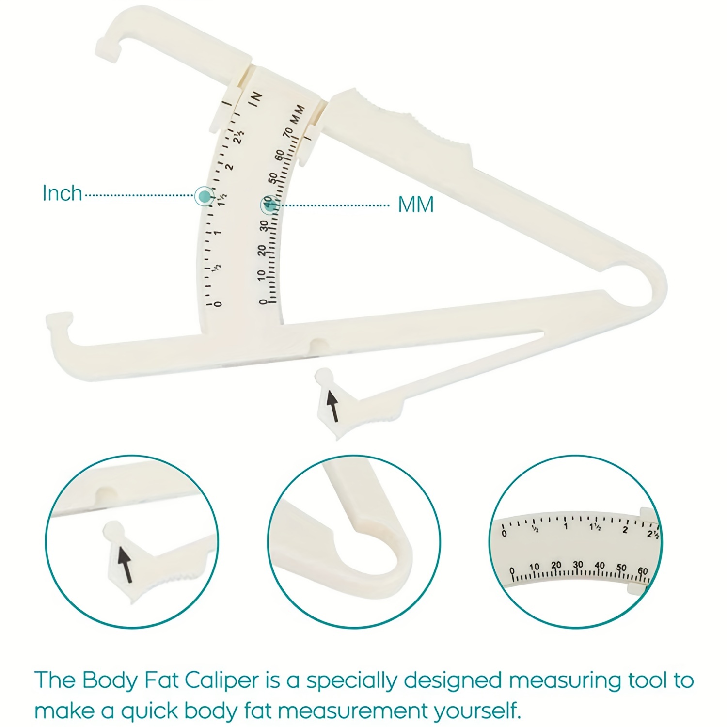 Body Fat Measurement Tool, Body Fat Measuring Clip For Weight Loss