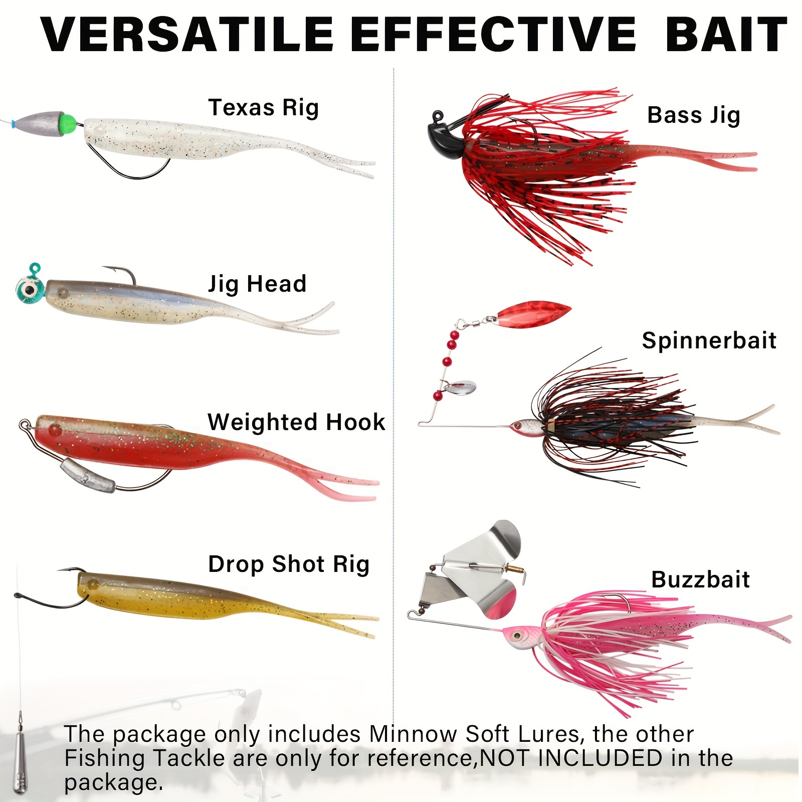 Mud Minnow Baitversatile Pvc Paddle Tail Minnow Bass Fishing Lure