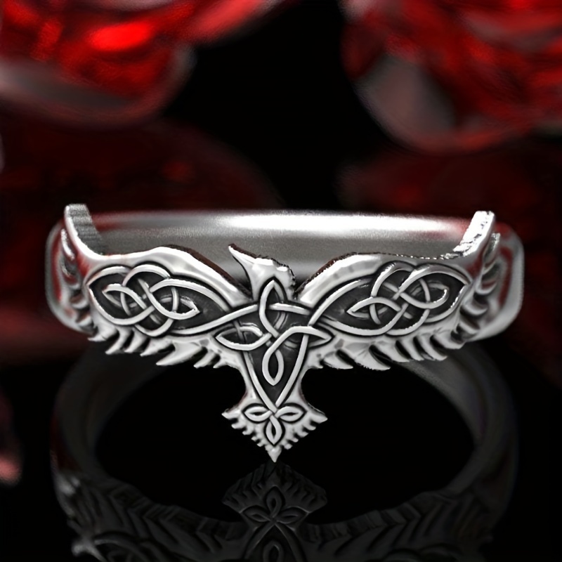 

1pc Retro Crow Ring Wedding Band Creative Wedding Ring For Men