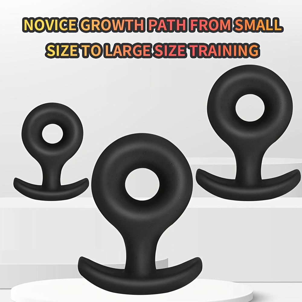 Silicone Butt Plug Anal Plug Unisex Sex Stopper 3 Different Size Adult Toys  for Men/Women Anal Trainer for Couples