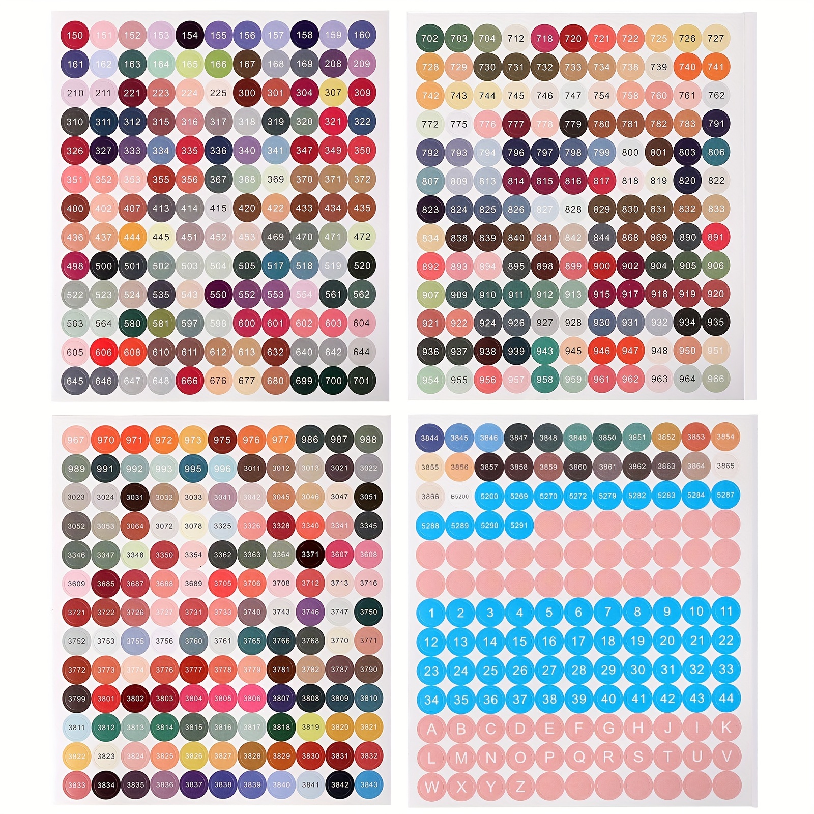 Diamond Painting Color Stickers 447 New DMC Color Number Sticker Square  Labels