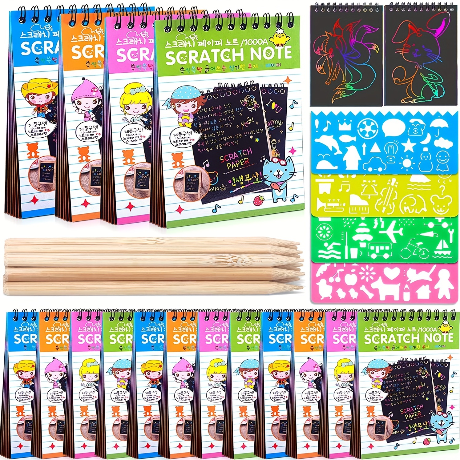 Scratch Art Set Creative Diy Scratch Painting Dazzling - Temu