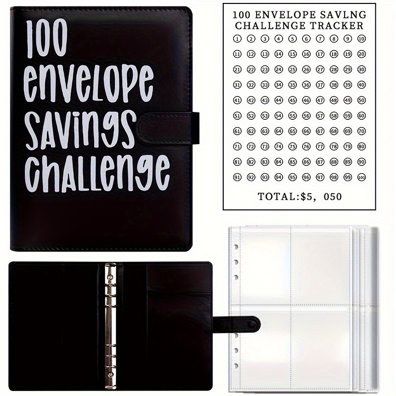New 100 Envelopes Challenge Binder Couple Challenge Event - Temu