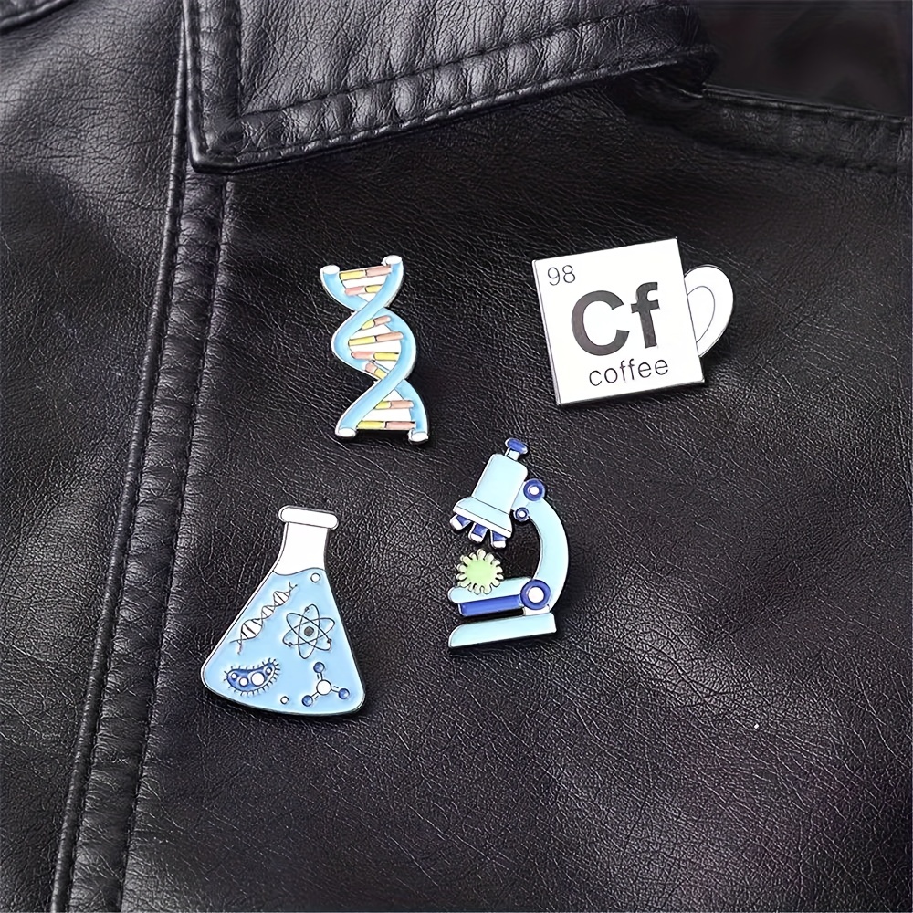 Fun Unique Creative Chemistry Enamel Brooch Cartoon Test - Temu