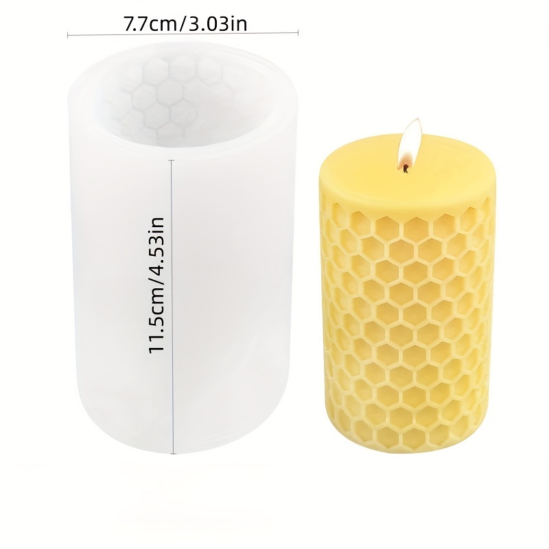 3D Silicone Candle Making Moulds DIY Honeycomb Soap Wax Plaster Candles Mold