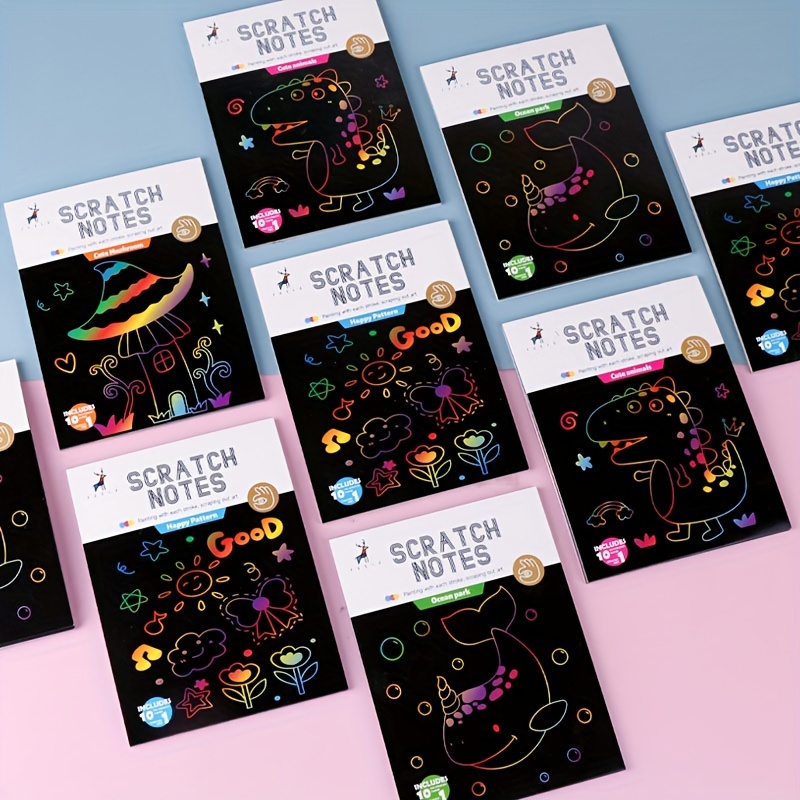 Achetez en gros Scratch Magique Signets Art Coffret Cadeau-48 Pcs  Arc-en-ciel Peinture à Gratter Chine et Signets Rectangulaires Colorés à  1.96 USD