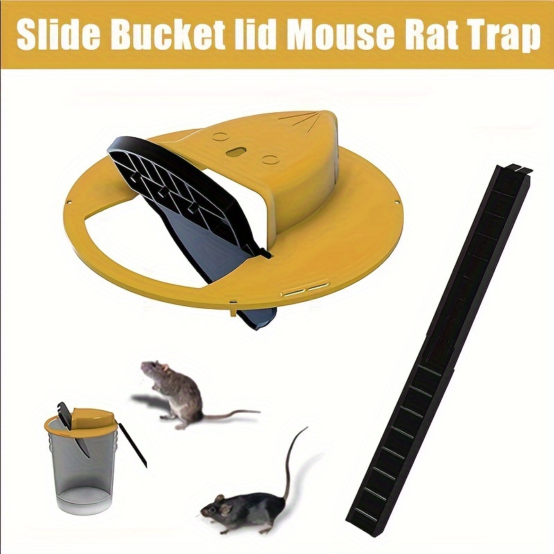 Mouse Trap Bucket, Auto Reset Flip And Slide Bucket Lid Mouse Trap, Humane Mouse  Trap, Auto Reset Indoor Outdoor Garage Patio Mouse Trap, Compatible With 5  Gallon Bucket - Temu