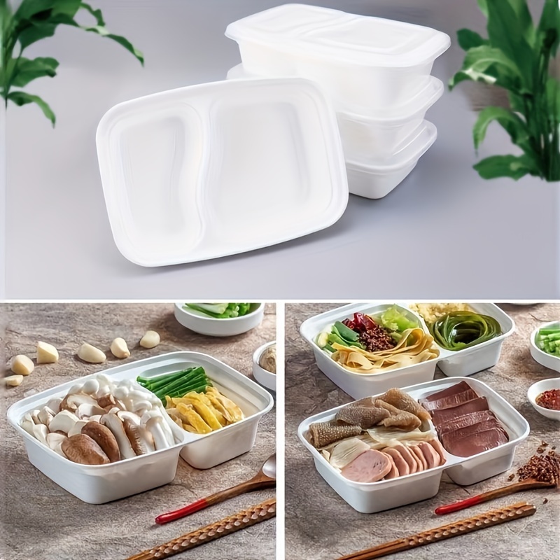 Meal Prep Containers, Reusable Meal Prep Containers, 2 Compartment