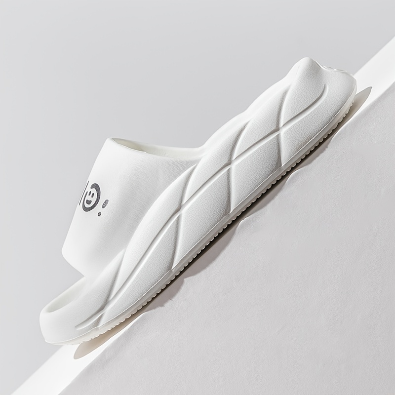 Letter Print Quick Dry Slides Couple Comfort Slippers