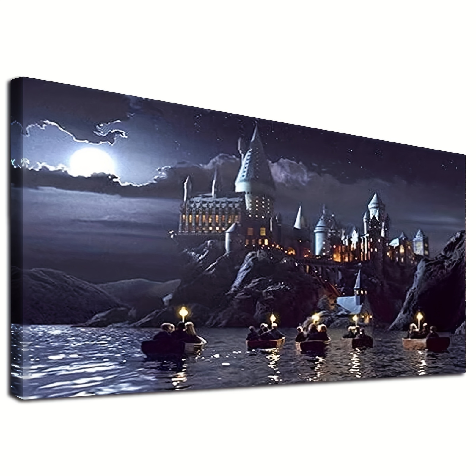 Handmade DIY Harry Potter Diamond Painting Kit Hogwarts Castle Moon Cross  Embroidery Diamond Mosaic Home Decoration