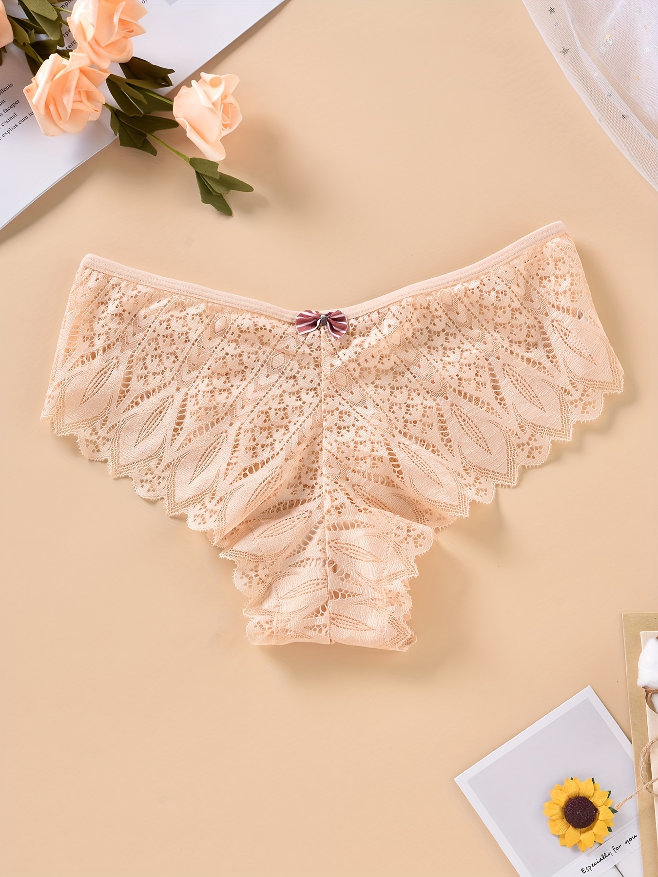 Cheeky Naughty Panties for Womens Sexy Crochet Lace Underwear