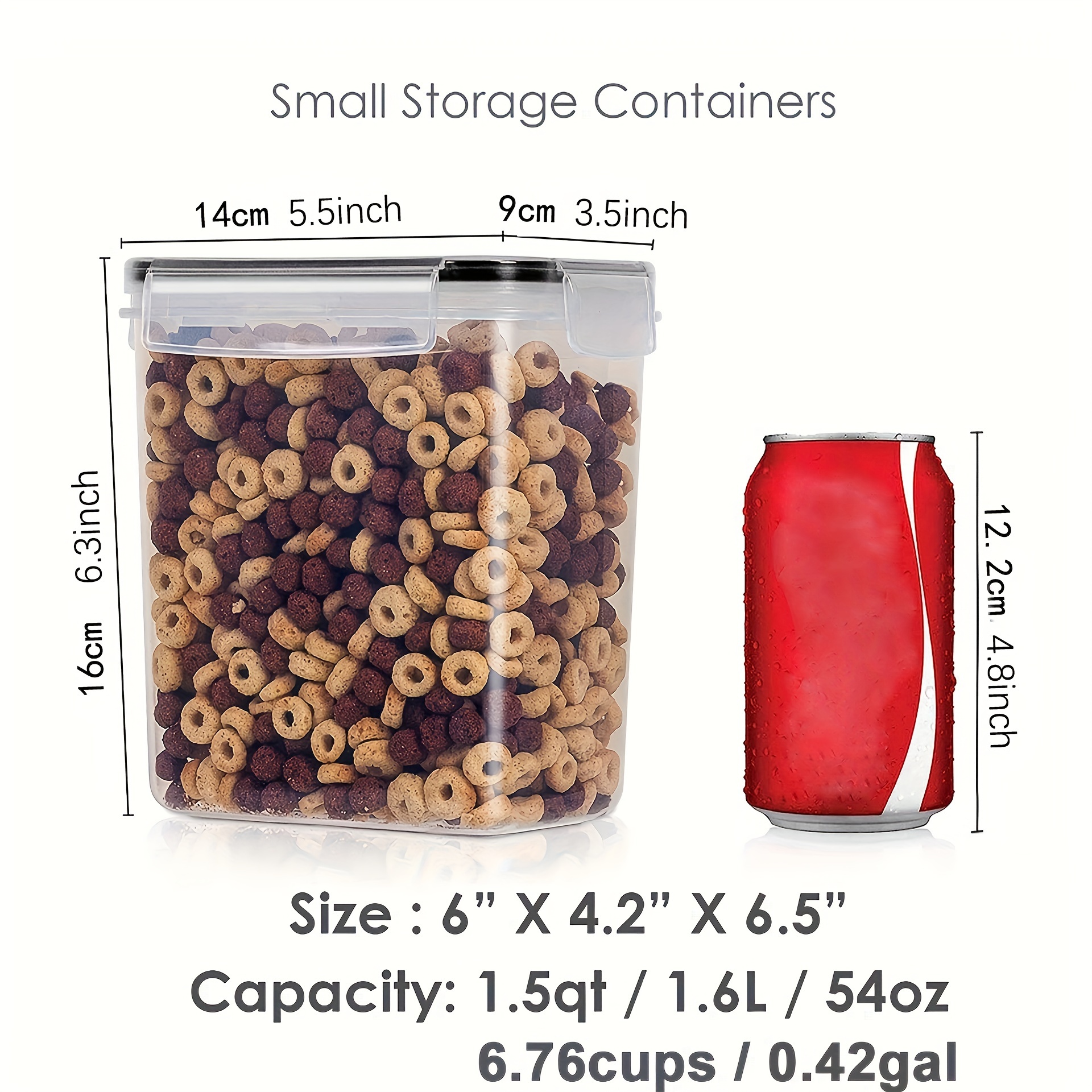 Cereal Storage Container With Measuring Cup BPA Free Plastic Airtight Food Storage  Containers For Beans Flour Sugar - Buy Cereal Storage Container With  Measuring Cup BPA Free Plastic Airtight Food Storage Containers