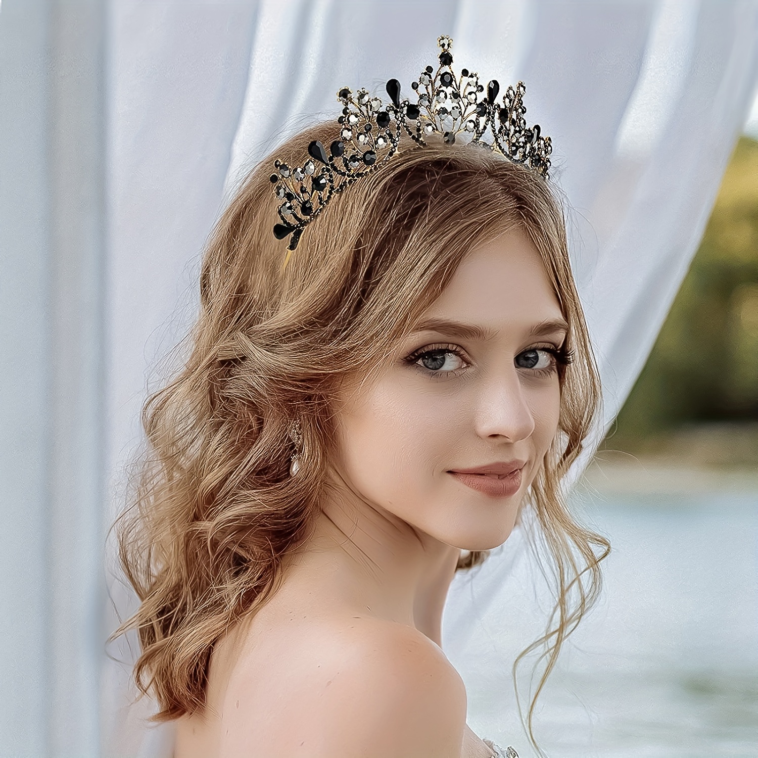 Crystal Leaves Tiaras Crowns For Women Adjustable Elf - Temu United Kingdom
