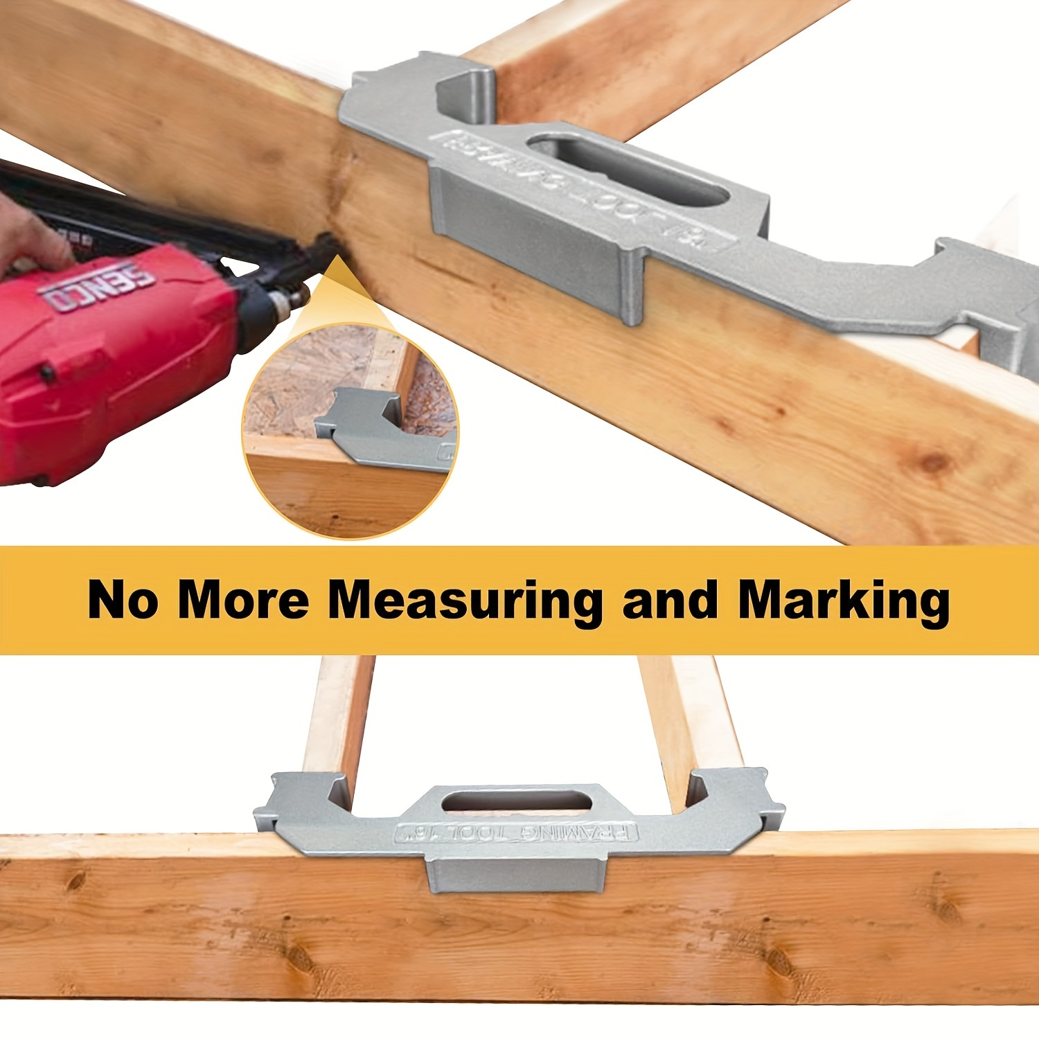 Framing Tools, Upgrade 16/24 Inch On-Center Stud Layout Tool, Precision  Framing Spacing Tool for Stud Framing- Column Frame Jig