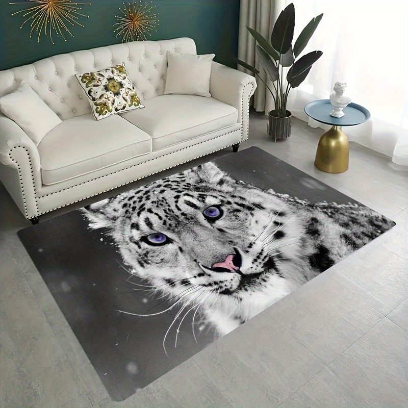 Add A Wild Touch Home Decor Leopard Print Floor Rug - Temu