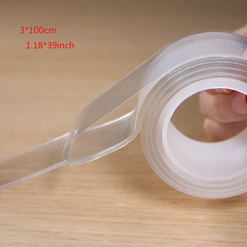 Nano Cinta 1m Adhesiva Magic Tape Silicona Multiuso Lavable
