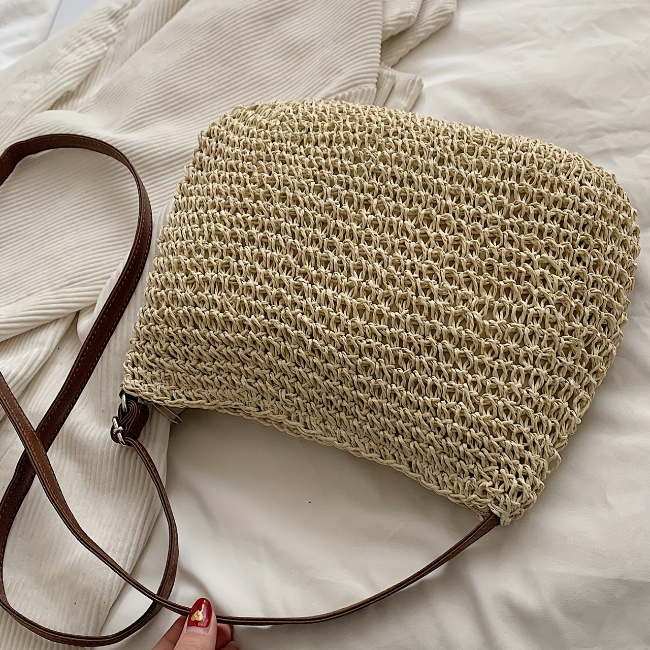 Straw Crossbody Bags for Women