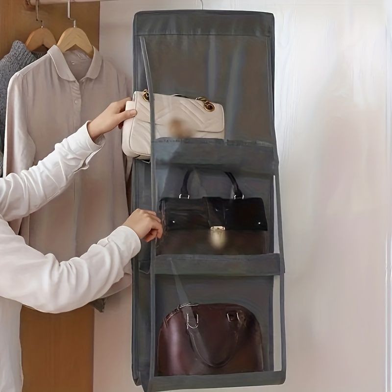 6 8 Grid Bag Storage Hanging Bag Wardrobe Dormitory Hanging Household Rack