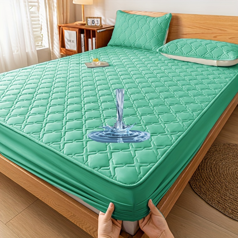 Bajera ajustable Protector impermeable 2 en 1 cama 90 x 200 Tencel Blanca  Bimbidreams