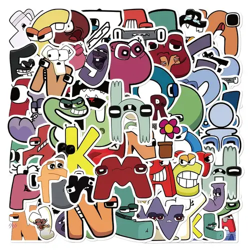 50pcs Alphabet Lore Doodle Stickers Decorative Waterproof Stickers