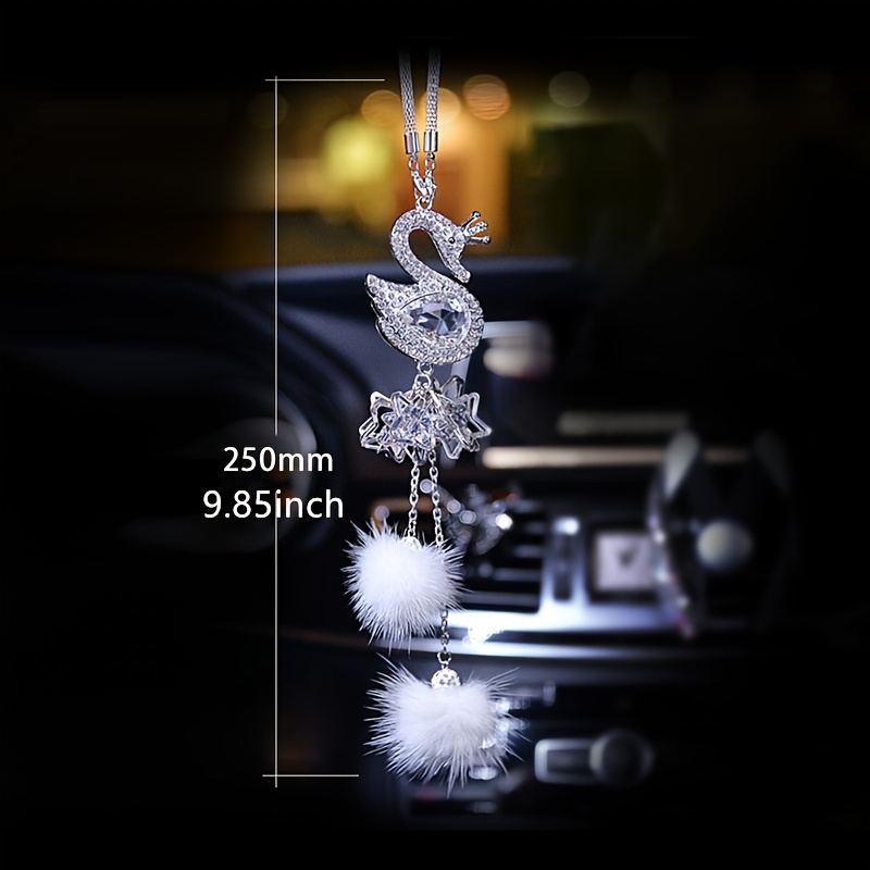 Diamond Crystal Car Rear-View Mirror Charms