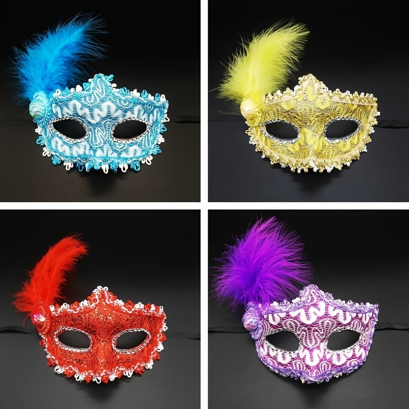 Metallic Mask Stand-up With Left Feather Kit