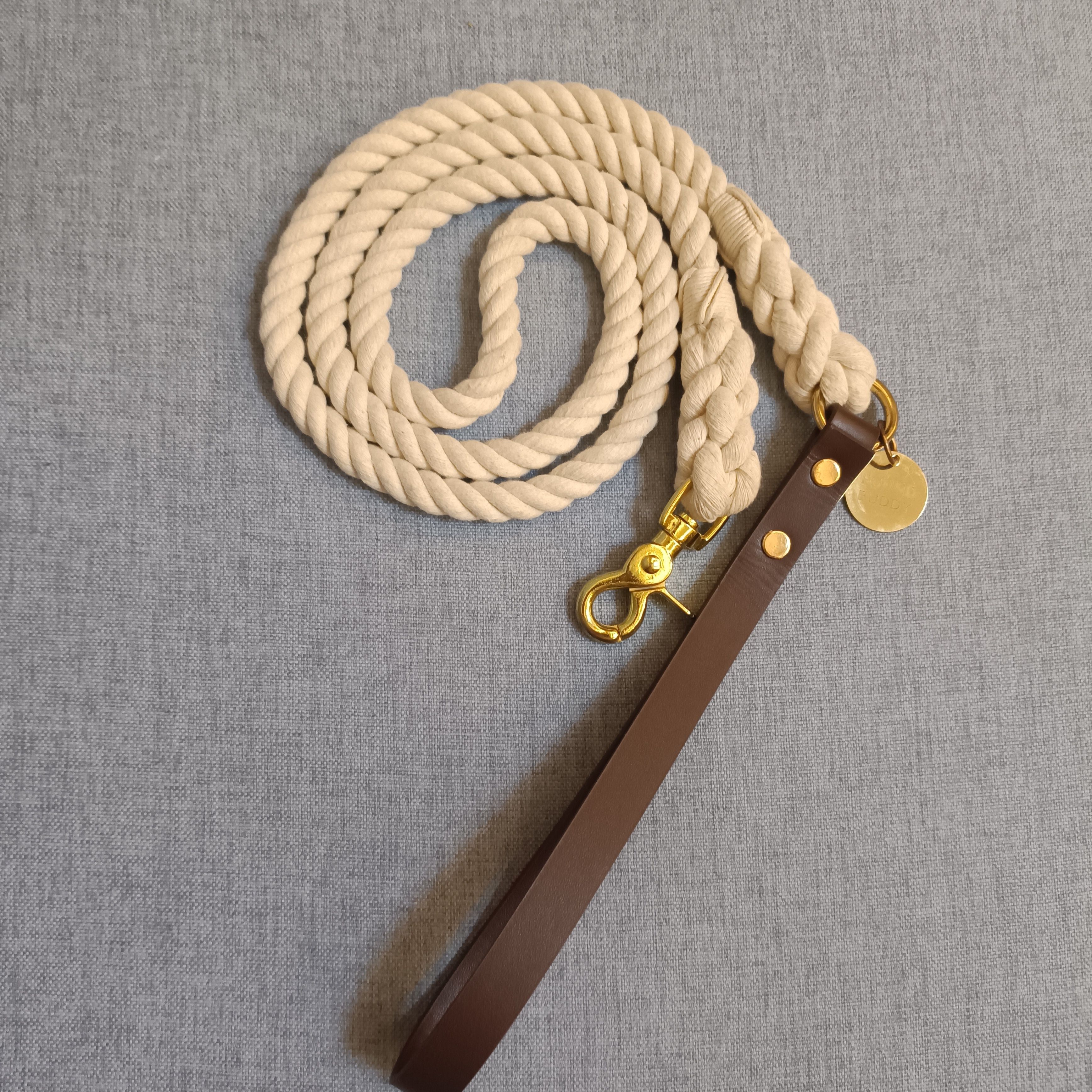 E-shop 5 Ft / 150Cm Lange Bequeme Ledergriff Haustierleine Handgefertigt Drei Farben Optional Weiß Rot Lila, Ohne Batterie