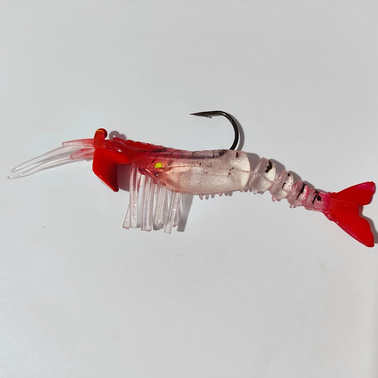 4/5Pcs With Hook Shrimp Soft Lure Shrimp Silicone Artificial Bait