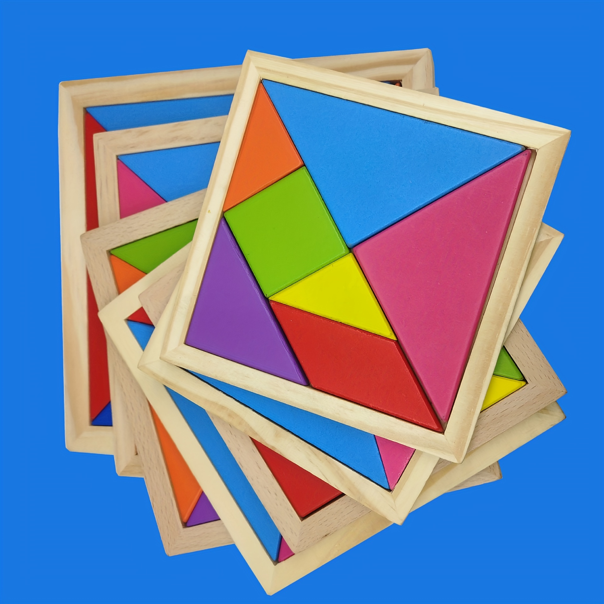 Jogo Puzzle Geométrico - Formas  Brinquedo Educativo Montessori