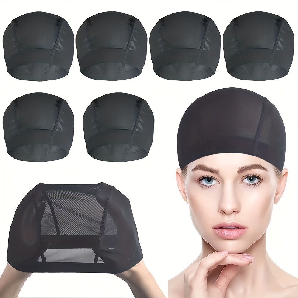 5 Pièces Capuchon de Perruques en Maille Bonnet en Mesh Dome Cap No