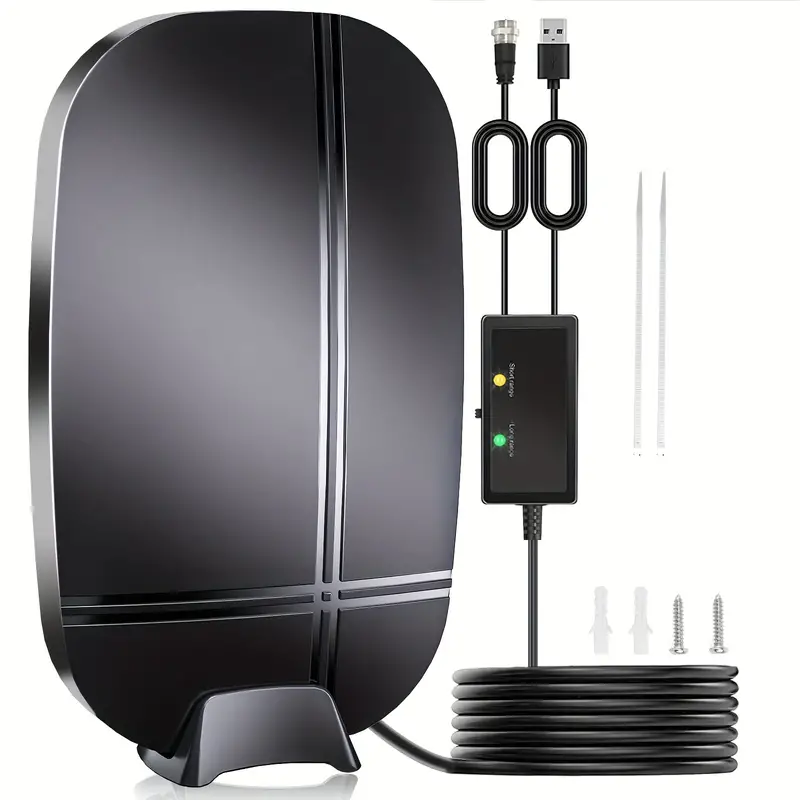 2023 upgraded tv antenna 380 miles range amplified hdtv digital antenna indoor outdoor for smart tv and all older tvs signal booster 16ft coax cable support 4k 1080p details 1