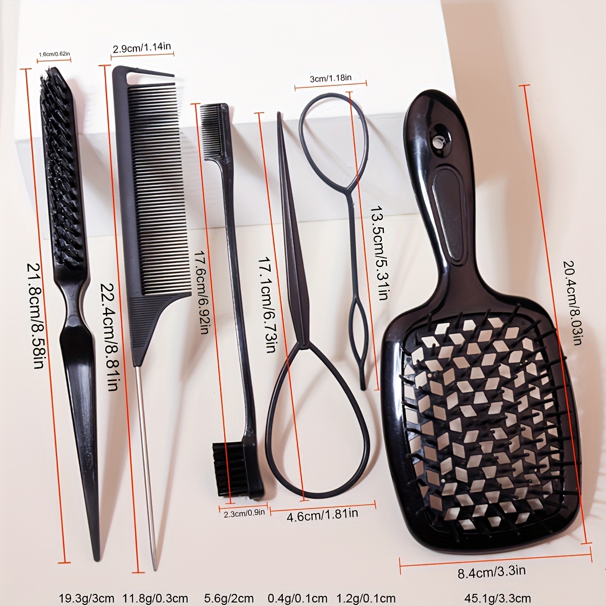  FRCOLOR 2 Sets hairdressing tools set Rat Tail