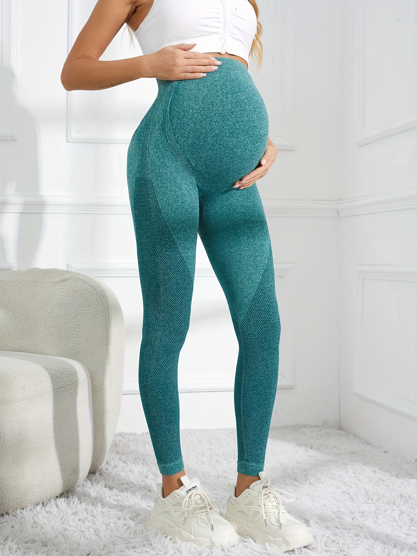 Pregnant Women Warm Maternity Stretchy Slim Skinny Leggings Pants 